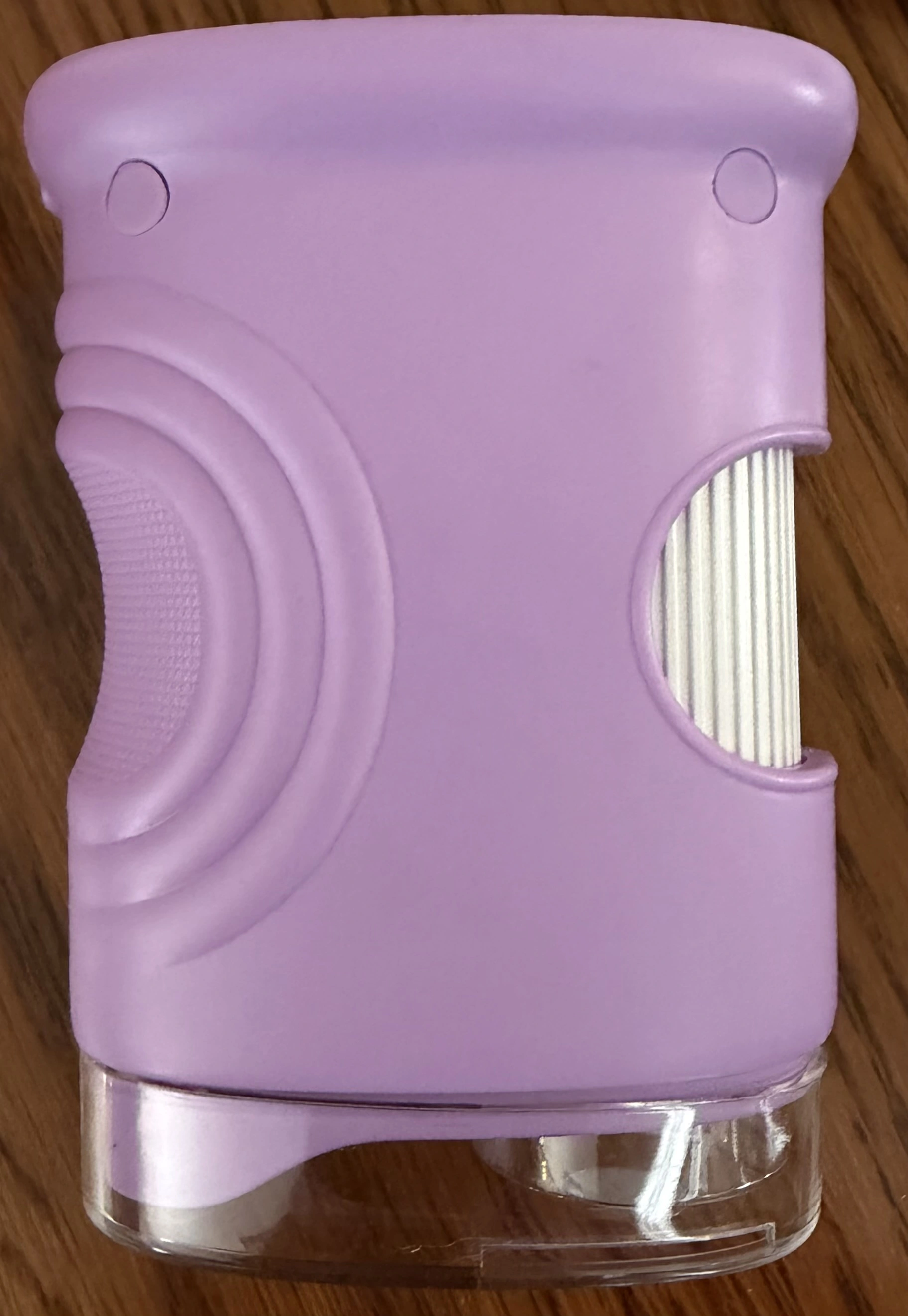 WonderQuest microscope side profile showing the ribbed focus barrel