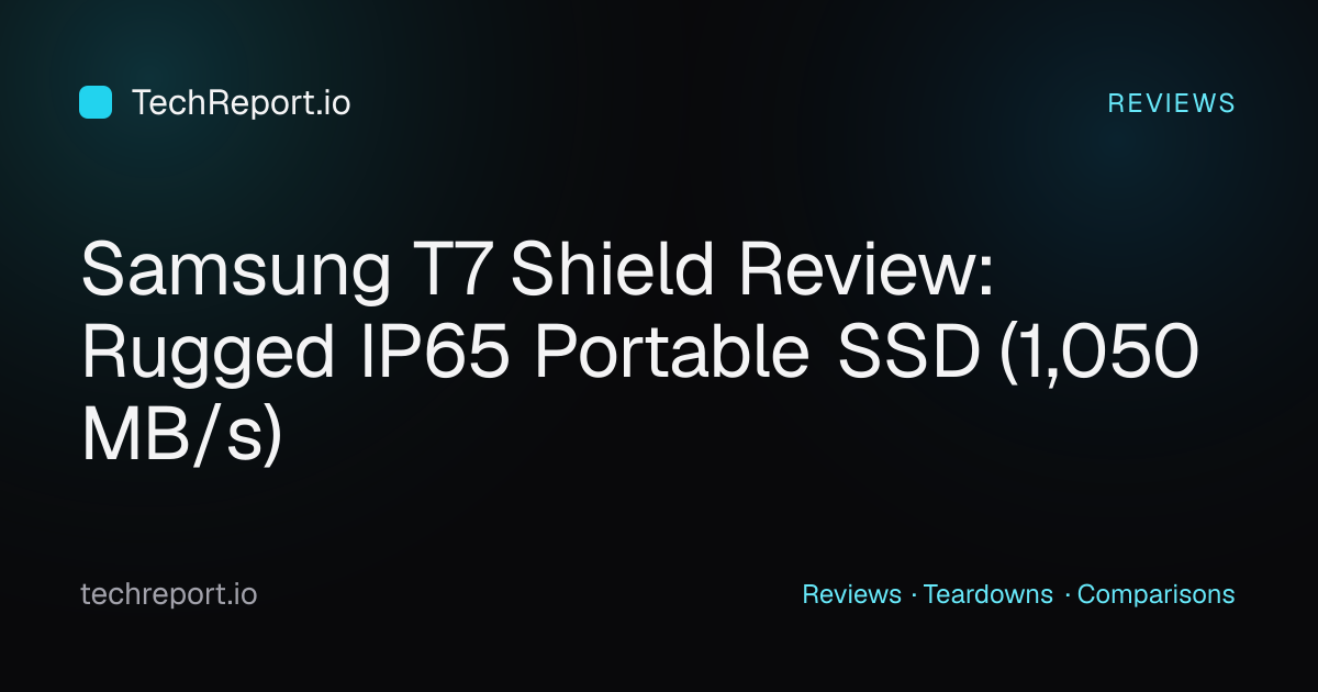 Samsung T7 Shield Review: Rugged IP65 Portable SSD (1,050 MB/s ...
